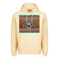 Pina Colada show mom aztec cowhide leopard heifer Premium Hoodie - Artiststas