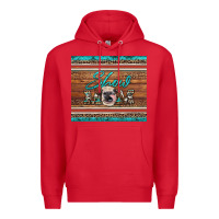 Red show mom aztec cowhide leopard heifer Premium Hoodie - Artiststas