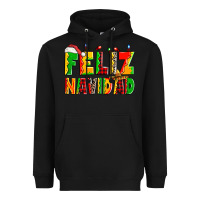 Black feliz navidad Heavyweight Hoodie - Zillion Design Studio