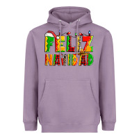 Lavender feliz navidad Heavyweight Hoodie - Zillion Design Studio