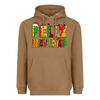 Toasted Coconut feliz navidad Heavyweight Hoodie - Zillion Design Studio