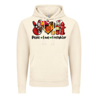 Vintage Artic peace love firefighter Vintage Hoodie - AdoDesignShop