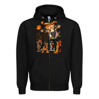 Black Hay Fall heifer Zipper Hoodie - RanaPortraitStore
