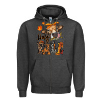 Charcoal Heather Hay Fall heifer Zipper Hoodie - RanaPortraitStore