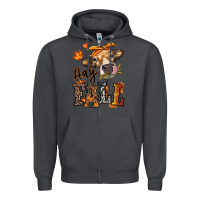 Smoke Hay Fall heifer Zipper Hoodie - RanaPortraitStore