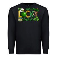 Black St. Patrick's Day one lucky teacher Premium Sweatshirt - Neo Western