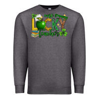 Charcoal Heather St. Patrick's Day one lucky teacher Premium Sweatshirt - Neo Western