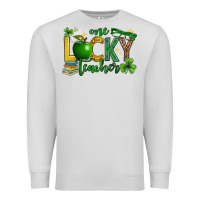 Dove Grey St. Patrick's Day one lucky teacher Premium Sweatshirt - Neo Western