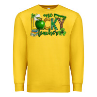 St. Patrick's Day One Lucky Teacher Premium Sweatshirt | Teevron