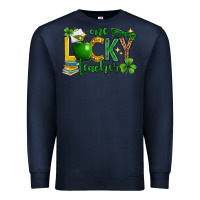 Navy St. Patrick's Day one lucky teacher Premium Sweatshirt - Neo Western