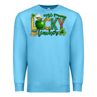 Ocean Blue St. Patrick's Day one lucky teacher Premium Sweatshirt - Neo Western