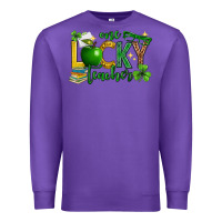 Purple St. Patrick's Day one lucky teacher Premium Sweatshirt - Neo Western