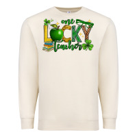 Sandshell St. Patrick's Day one lucky teacher Premium Sweatshirt - Neo Western
