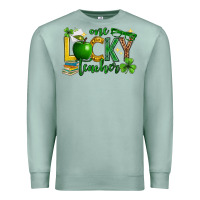 Seafoam St. Patrick's Day one lucky teacher Premium Sweatshirt - Neo Western