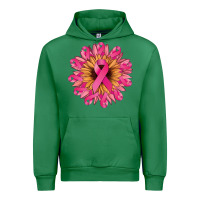 Emerald cancer ribbon sunflower Urban Hoodie - NancyCooperArtShop