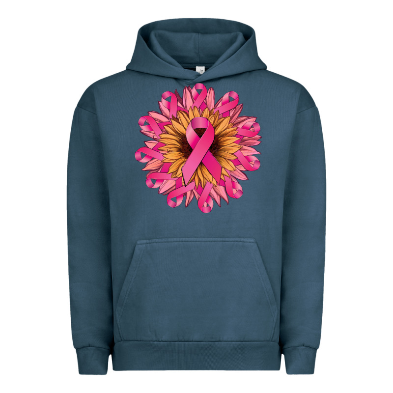 Cancer Ribbon Sunflower Urban Hoodie by NancyCooperArtShop | Teevron