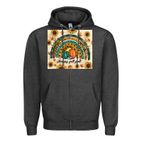 Charcoal Heather Happy Fall y'all Zipper Hoodie - RanaPortraitStore