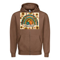 Chestnut Happy Fall y'all Zipper Hoodie - RanaPortraitStore