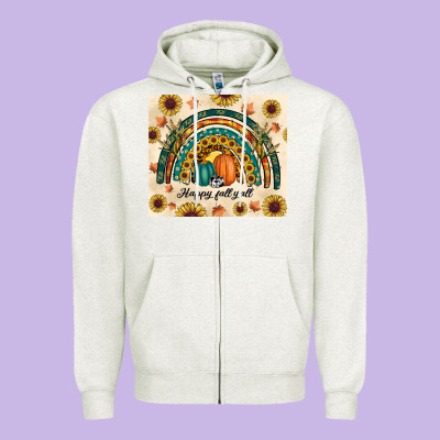 Zipper Hoodie Happy Fall y'all