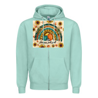Seafoam Happy Fall y'all Zipper Hoodie - RanaPortraitStore