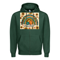 Sports Green Happy Fall y'all Zipper Hoodie - RanaPortraitStore
