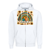 White Happy Fall y'all Zipper Hoodie - RanaPortraitStore