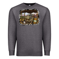 Charcoal Heather wild west Premium Sweatshirt - SublimationCraftShop