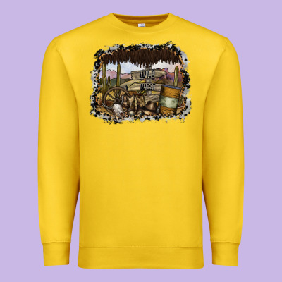 Wild West Premium Sweatshirt Designed By Sublimationcraftshop