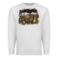 Oatmeal Heather wild west Premium Sweatshirt - SublimationCraftShop