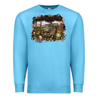 Ocean Blue wild west Premium Sweatshirt - SublimationCraftShop