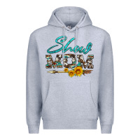 Heather Grey show mom aztec cowhide sunflower and arrow Premium Hoodie - Artiststas