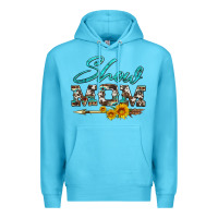Ocean Blue show mom aztec cowhide sunflower and arrow Premium Hoodie - Artiststas