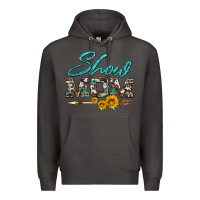 Smoke show mom aztec cowhide sunflower and arrow Premium Hoodie - Artiststas