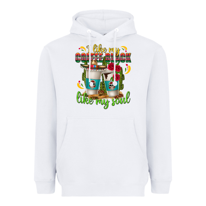 I Like My Coffee Black Like My Soul Heavyweight Hoodie by texasbilliewilder | Teevron