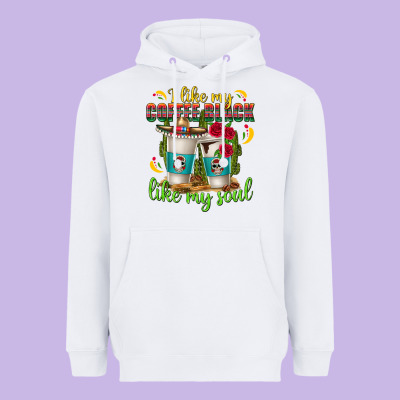 I Like My Coffee Black Like My Soul Heavyweight Hoodie Designed By Texasbilliewilder