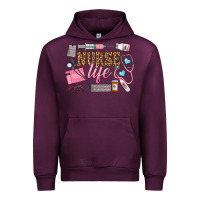 Mauve Wine Western Nurse Life Urban Hoodie - LillyAllenDesigns