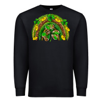 Black St. Patrick's Day rainbow Premium Sweatshirt - Neo Western