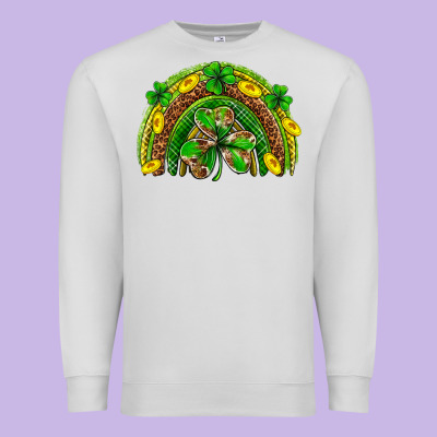 St. Patrick's Day Rainbow Premium Sweatshirt Designed By Neo Western