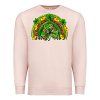 Pale Pink St. Patrick's Day rainbow Premium Sweatshirt - Neo Western