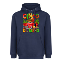 Navy cinco de mayo truck Heavyweight Hoodie - Zillion Design Studio