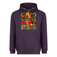 Plum cinco de mayo truck Heavyweight Hoodie - Zillion Design Studio