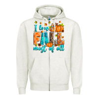 I Love Fall Most Of All Zipper Hoodie | Teevron
