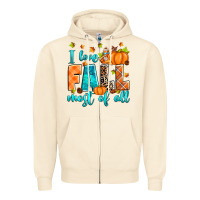 Sandshell I love Fall most of all Zipper Hoodie - RanaPortraitStore