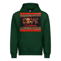 Forest Green love christmas highland cow and turquoise gemstone Urban Hoodie - Jasminsmagicworld