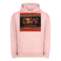 Pigment Salmon love christmas highland cow and turquoise gemstone Urban Hoodie - Jasminsmagicworld