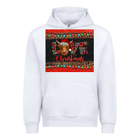 White love christmas highland cow and turquoise gemstone Urban Hoodie - Jasminsmagicworld