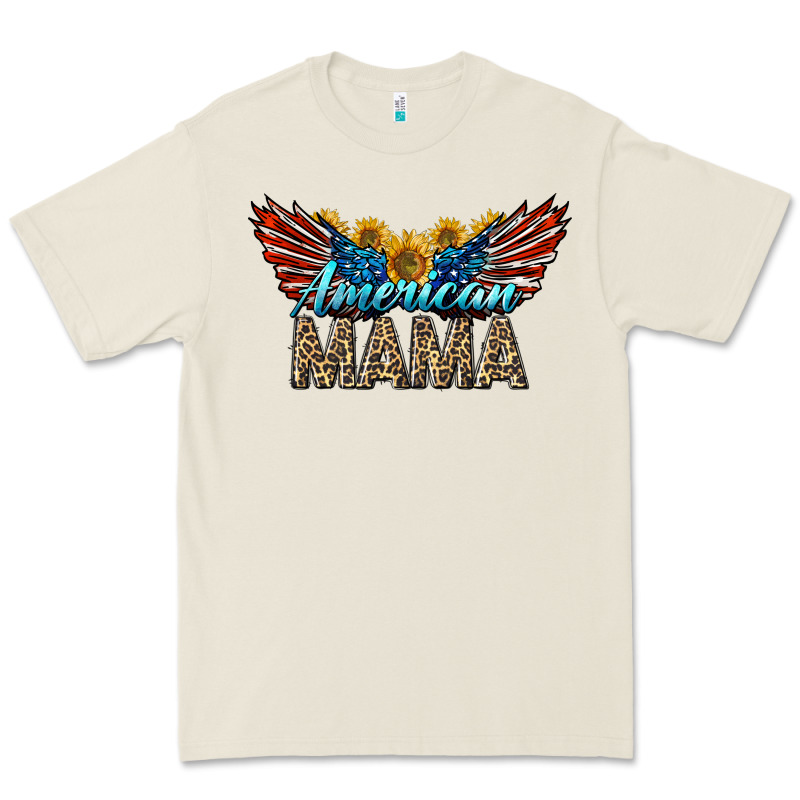 Western American Mama With Sunflowers Premium Tee by LillyAllenDesigns | Teevron