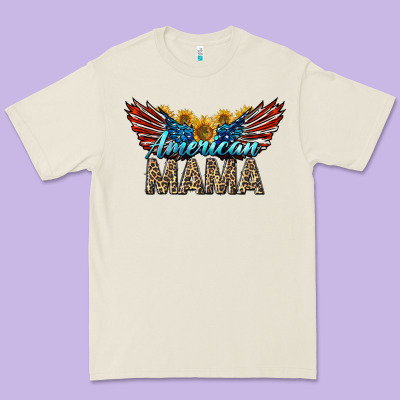 Western American Mama With Sunflowers Premium Tee Designed By Lillyallendesigns