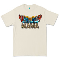 Bone Western American Mama With Sunflowers Premium Tee - LillyAllenDesigns