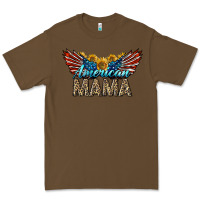 Cacao Western American Mama With Sunflowers Premium Tee - LillyAllenDesigns